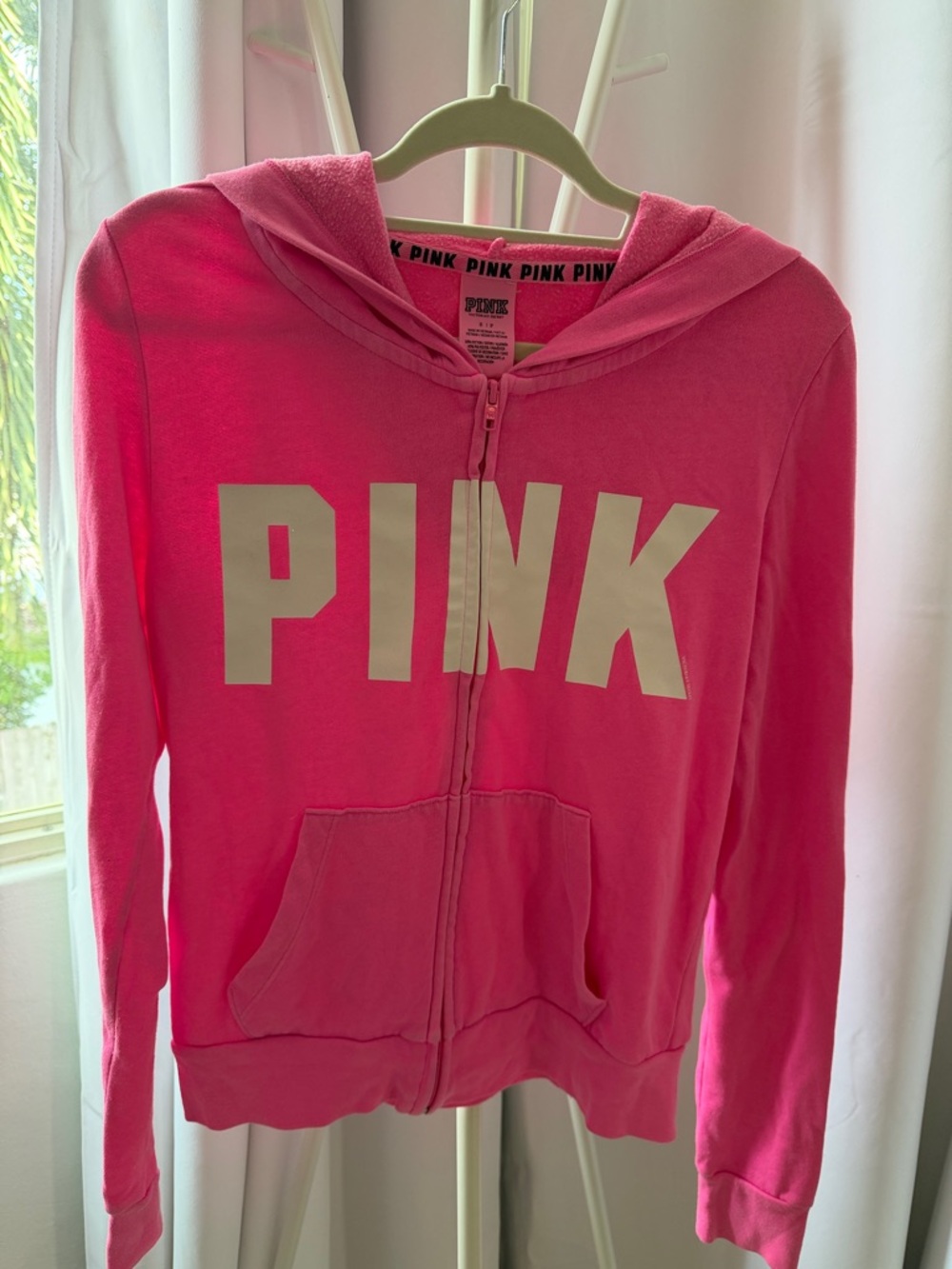 PINK Victoria's Secret Neon Pink Hoodie